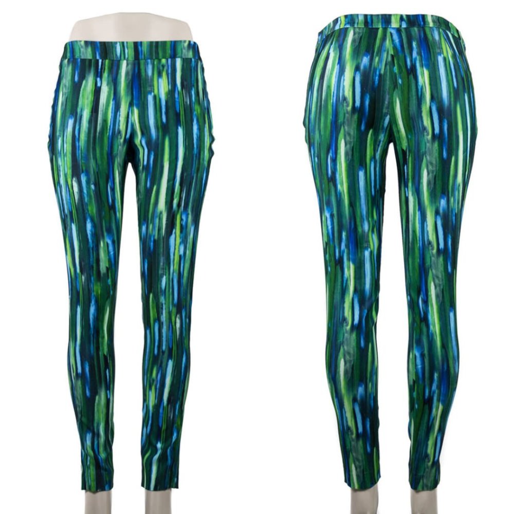 O'2nd Watercolor Pants Resort Barney's Luxury Dopamine Euro Summer Maximalist